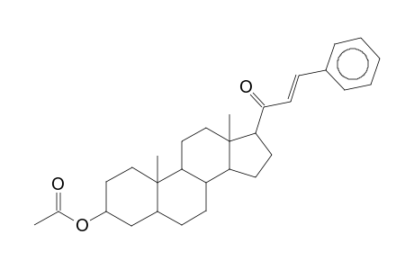 5B-PREGNANONE(20), 3B-ACETOXY-21-BENZYLIDENE-