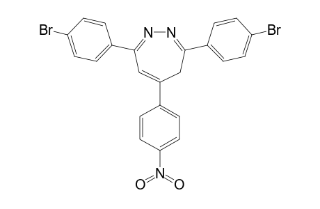 4H-1,2-Diazepine, 3,7-bis(p-bromophenyl)-5-(p-nitrophenyl)-