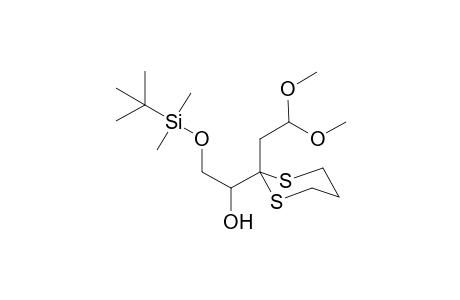2-tert-Butyldimethylsiloxy-1-[2'-(2',2"-dimethylethyl)-1',3'-dithiane-2'-yl]ethanol