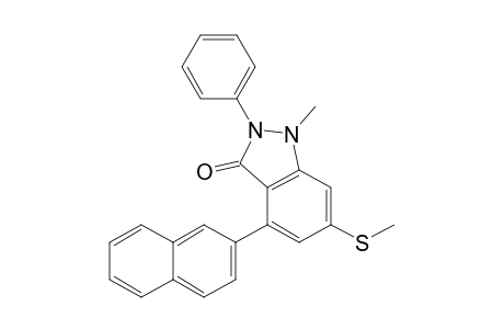 1-methyl-6-(methylthio)-4-(2-naphthalenyl)-2-phenyl-3-indazolone