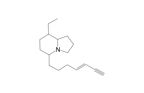 8-Ethyl-5-(4'-hepten-6'-yn-1'-yl)-indolizidine