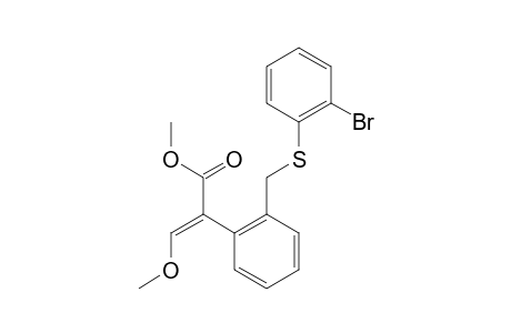 Benzeneacetic acid, 2-[[(2-bromophenyl)thio]methyl]-alpha-(methoxymethylene)-, methyl ester