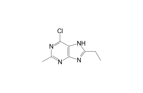 6-chloro-8-ethyl-2-methylpurine