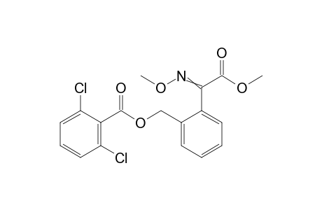 Benzeneacetic acid, 2-[[(2,6-dichlorobenzoyl)oxy]methyl]-alpha-(methoxyimino)-, methyl ester