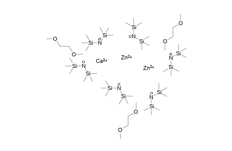 Calcium-bis{tris[bis(trimethylsilyl)amido]zincate}.3 1,2-Dimethoxyethane