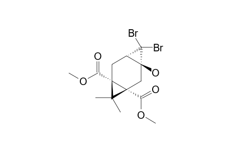 DIMETHYL-(1-ALPHA,3-BETA,5-BETA,7-ALPHA)-4,4-DIBrOMO-3-HYDROXY-8,8-DIMETHYLTRICYClO-[5.1.0.0]-OCTANE-1,7-DICARBOXYLATE