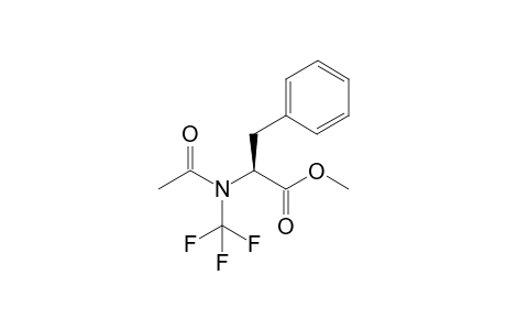 Methyl N-acetyl-N-(trifluoromethyl)-L-phenylalaninate