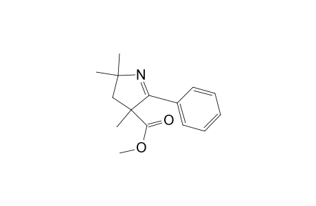 2H-Pyrrole-4-carboxylic acid, 3,4-dihydro-2,2,4-trimethyl-5-phenyl-, methyl ester