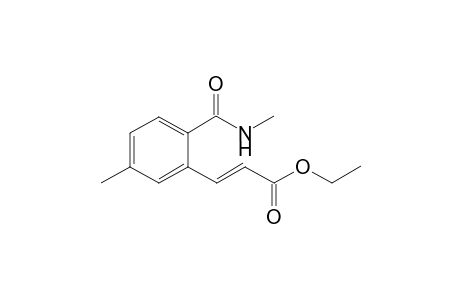 (E)-Ethyl -3-{5-Methyl-2-(methylcarbamoyl)phenyl}acrylate