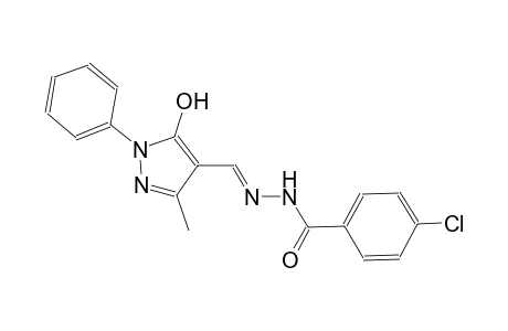 benzoic acid, 4-chloro-, 2-[(E)-(5-hydroxy-3-methyl-1-phenyl-1H-pyrazol-4-yl)methylidene]hydrazide