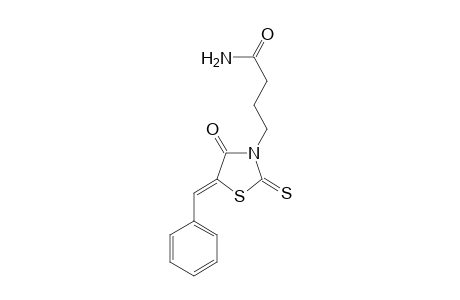 4-[(5Z)-5-Benzylidene-4-oxo-2-thioxo-1,3-thiazolidin-3-yl]butanamide