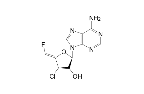 (Z)-9-(3-Chloro-3,5-dideoxy-5-fluoro-.beta.D-erythro-pent-4-enofuranosyl)adenine