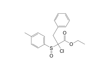 Ethyl 2-chloro-2-(p-tolylsulfinyl)-3-phenylpropanoate