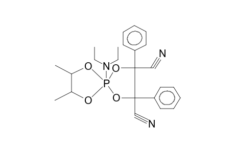 2-(2,3-BUTYLENEDIOXY)-2-DIETHYLAMINO-4,5-DICYANO-4,5-DIPHENYL-1,3,2-DIOXAPHOSPHOLANE