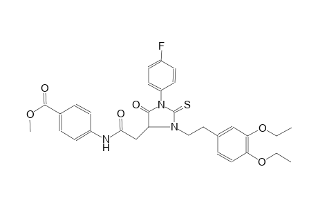 benzoic acid, 4-[[[3-[2-(3,4-diethoxyphenyl)ethyl]-1-(4-fluorophenyl)-5-oxo-2-thioxo-4-imidazolidinyl]acetyl]amino]-, methyl ester