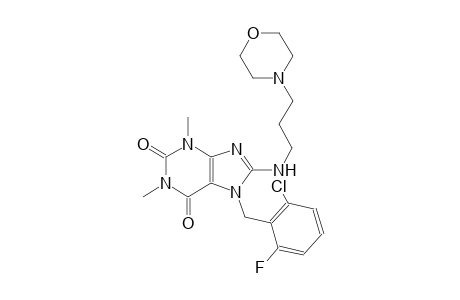 7-(2-chloro-6-fluorobenzyl)-1,3-dimethyl-8-{[3-(4-morpholinyl)propyl]amino}-3,7-dihydro-1H-purine-2,6-dione