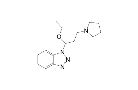 1-(BENZOTRIAZOL-1-YL)-1-ETHOXY-3-(PYRROLIDIN-1-YL)-PROPANE