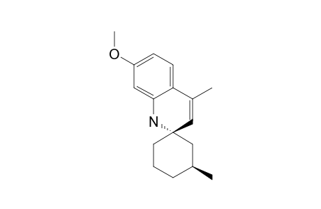 (1R,3R)-7'-METHOXY-3,4'-DIMETHYLSPIRO-[CYCLOHEXAN-1,2'(1'H)-CHINOLINE]