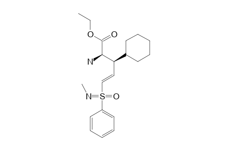 (+)-(E)-(S(S),2S,3R)-2-AMINO-5-(N-METHYL-S-PHENYLSULFONIMIDOYL)-3-CYCLOHEXYL-PENT-4-ENOIC-ACETIC-ACID-ETHYLESTER