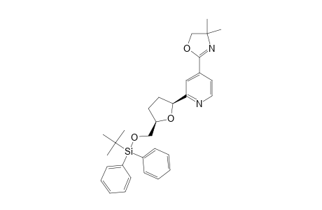 4-(4,5-DIHYDRO-4,4-DIMETHYLOXAZOLO-2-YL)-2-(5-O-[(TERT.-BUTYL)-DIPHENYLSILYL]-2,3-DIDEOXY-BETA-D-RIBOFURANOSYL)-PYRIDINE