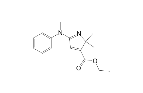 2H-Pyrrole-3-carboxylic acid, 2,2-dimethyl-5-(methylphenylamino)-, ethyl ester