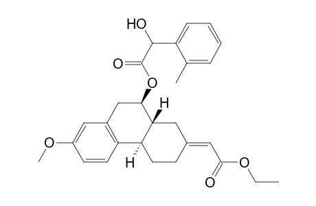 (4aR,10R,10aR)-7-Methoxy-2-ethoxycarbonylmethylene-3,4,4a,9,10,10a-hexahydrtophenanthren-10(1H)-yl O-Methylmandelate