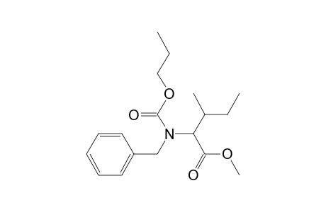 Benzyl-L-isoleucine, N-(N-propyloxycarbonyl)-, methyl ester