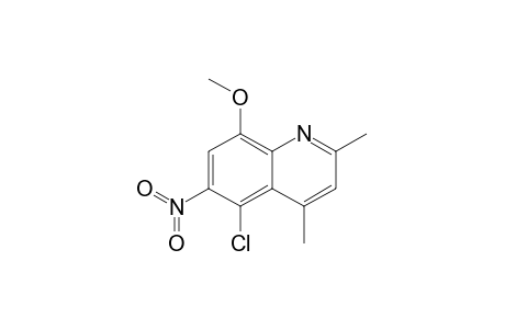 5-Chloro-2,4-dimethyl-8-methoxy-6-nitroquinoline
