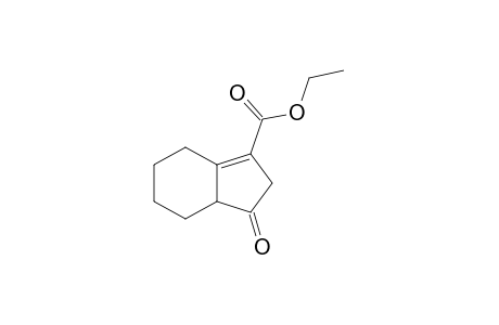 3-Oxo-3,3a,4,5,6,7-hexahydro-2H-indene-1-carboxylic acid, ethyl ester