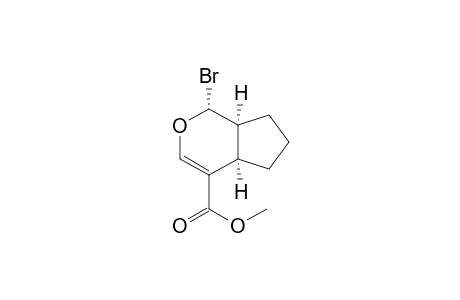Cyclopenta[c]pyran-4-carboxylic acid, 1-bromo-1,4a,5,6,7,7a-hexahydro-, methyl ester, (1.alpha.,4a.alpha.,7a.alpha.)-(.+-.)-
