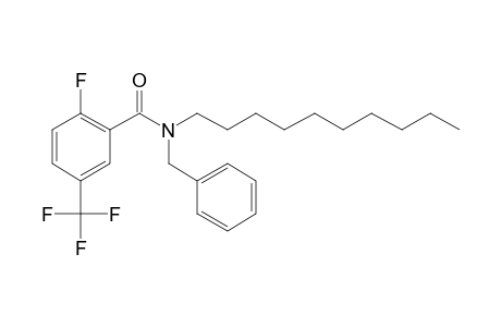 Benzamide, 2-fluoro-5-trifluoromethyl-N-benzyl-N-decyl-