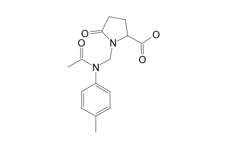 1-[(N-ACETYL-4-METHYLANILINO)-METHYL]-PYROGLUTAMIC-ACID