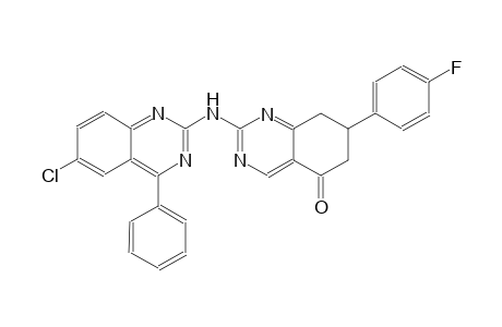 2-[(6-chloro-4-phenyl-2-quinazolinyl)amino]-7-(4-fluorophenyl)-7,8-dihydro-5(6H)-quinazolinone