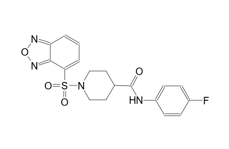 1-(2,1,3-benzoxadiazol-4-ylsulfonyl)-N-(4-fluorophenyl)-4-piperidinecarboxamide