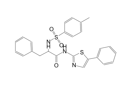 2-{[(4-methylphenyl)sulfonyl]amino}-3-phenyl-N-(5-phenyl-1,3-thiazol-2-yl)propanamide