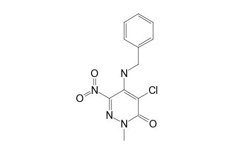 5-BENZYLAMINO-4-CHLORO-2-METHYL-6-NITRO-3(2H)-PYRIDAZINONE