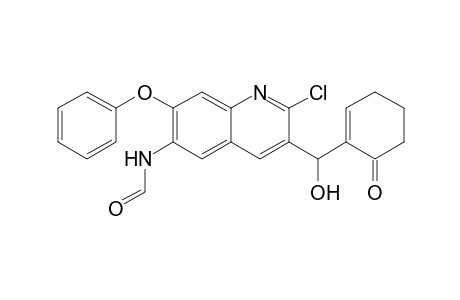N-(2-Chloro-3-(hydroxy(6-oxocyclohex-1-enyl)methyl)-7-phenoxyquinolin-6-yl)formamide
