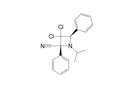 3,3-DICHLORO-2-CYANO-1-ISOPROPYL-2,4-DIPHENYLAZETIDINE