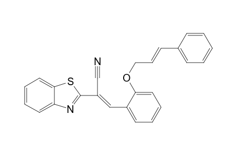 (E)-2-{2-[(E)-Cinnamoyloxy]phenyl}-2-(benzothiazol-2-yl)acrylonitrile