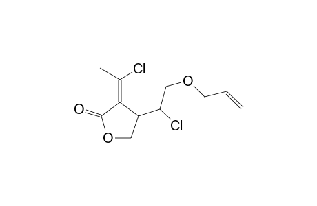 .alpha.-(1'-Chloroethylidene)-.beta.(1-chloro-2-(allyloxy)ethyl)-.gamma.-butyrolactone