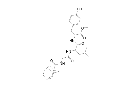 Tyrosine, N-[N-[N-(1-adamantylcarbonyl)glycyl]-L-leucyl]-, methyl ester, L-