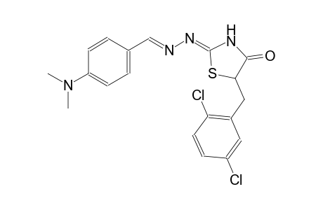 benzaldehyde, 4-(dimethylamino)-, [(2Z)-5-[(2,5-dichlorophenyl)methyl]-4-oxothiazolidinylidene]hydrazone