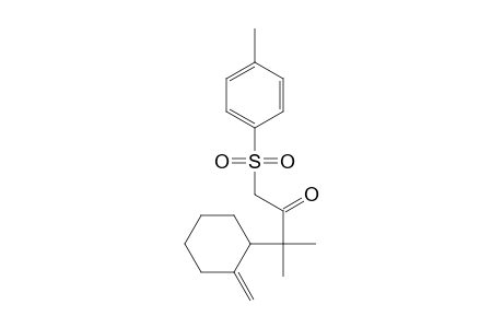 2-[1,1-dimethyl-3-((4-methylphenyl)sulfonyl)-2-oxopropyl]-methylidenecyclohexane
