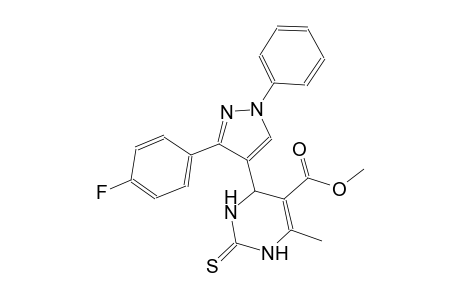 5-pyrimidinecarboxylic acid, 4-[3-(4-fluorophenyl)-1-phenyl-1H-pyrazol-4-yl]-1,2,3,4-tetrahydro-6-methyl-2-thioxo-, methyl ester