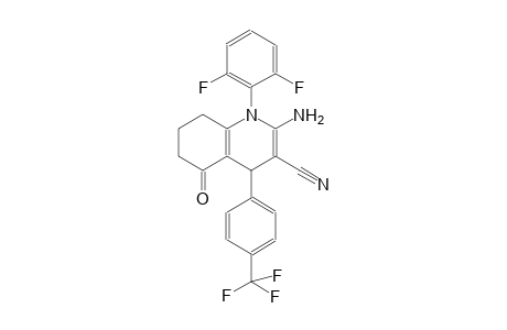 2-Amino-1-(2,6-difluorophenyl)-5-keto-4-[4-(trifluoromethyl)phenyl]-4,6,7,8-tetrahydroquinoline-3-carbonitrile