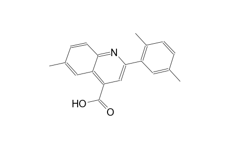 2-(2,5-dimethylphenyl)-6-methyl-4-quinolinecarboxylic acid