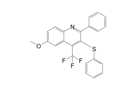 6-Methoxy-3-(phenylsulfanyl)-2-phenyl-4-(trifluoromethyl)quinoline