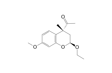2,3-Dihydro-4-acetyl-2-ethoxy-7-methoxy-4-methylbenzofuran