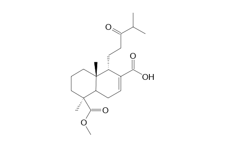 (1S,5S,8aS)-5-(Methoxycarbonyl)-5,8a-dimethyl-1-(4-methyl-3-oxopentyl)-1,4,4a,5,6,7, 8,8a-octahydronaphthalene-2-carboxylic acid