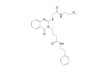 3-quinazolinebutanamide, 3,4-dihydro-2-[[2-[(2-methoxyethyl)amino]-2-oxoethyl]thio]-4-oxo-N-(2-phenylethyl)-